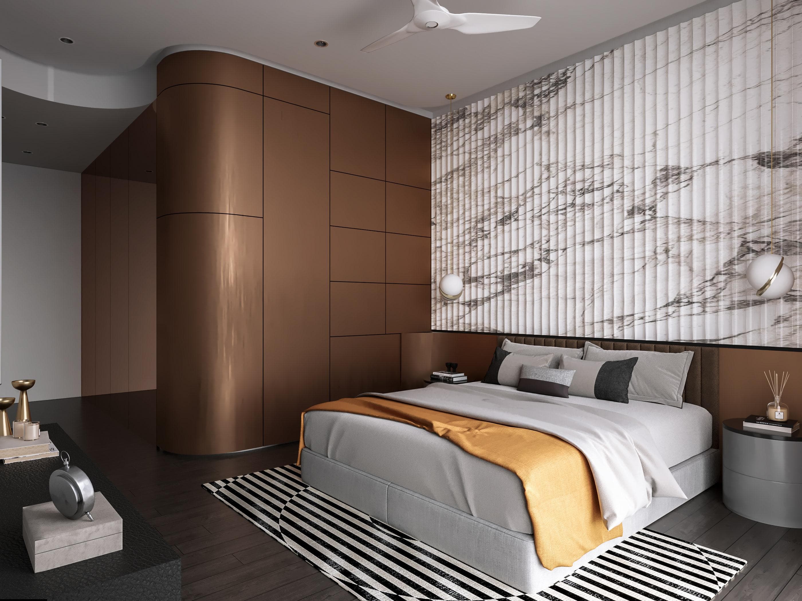 Conference table and natural light in office