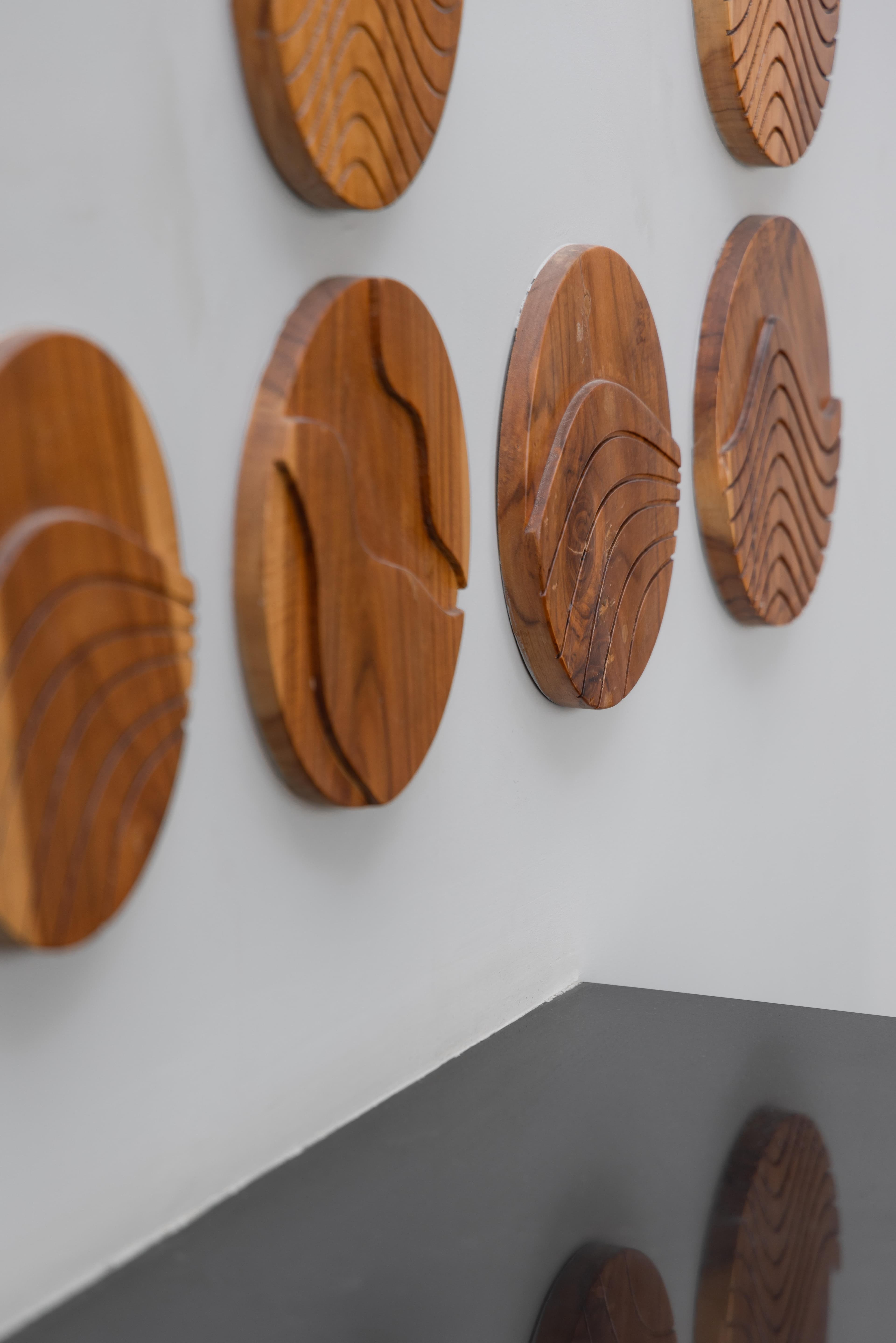 Conference table and natural light in office