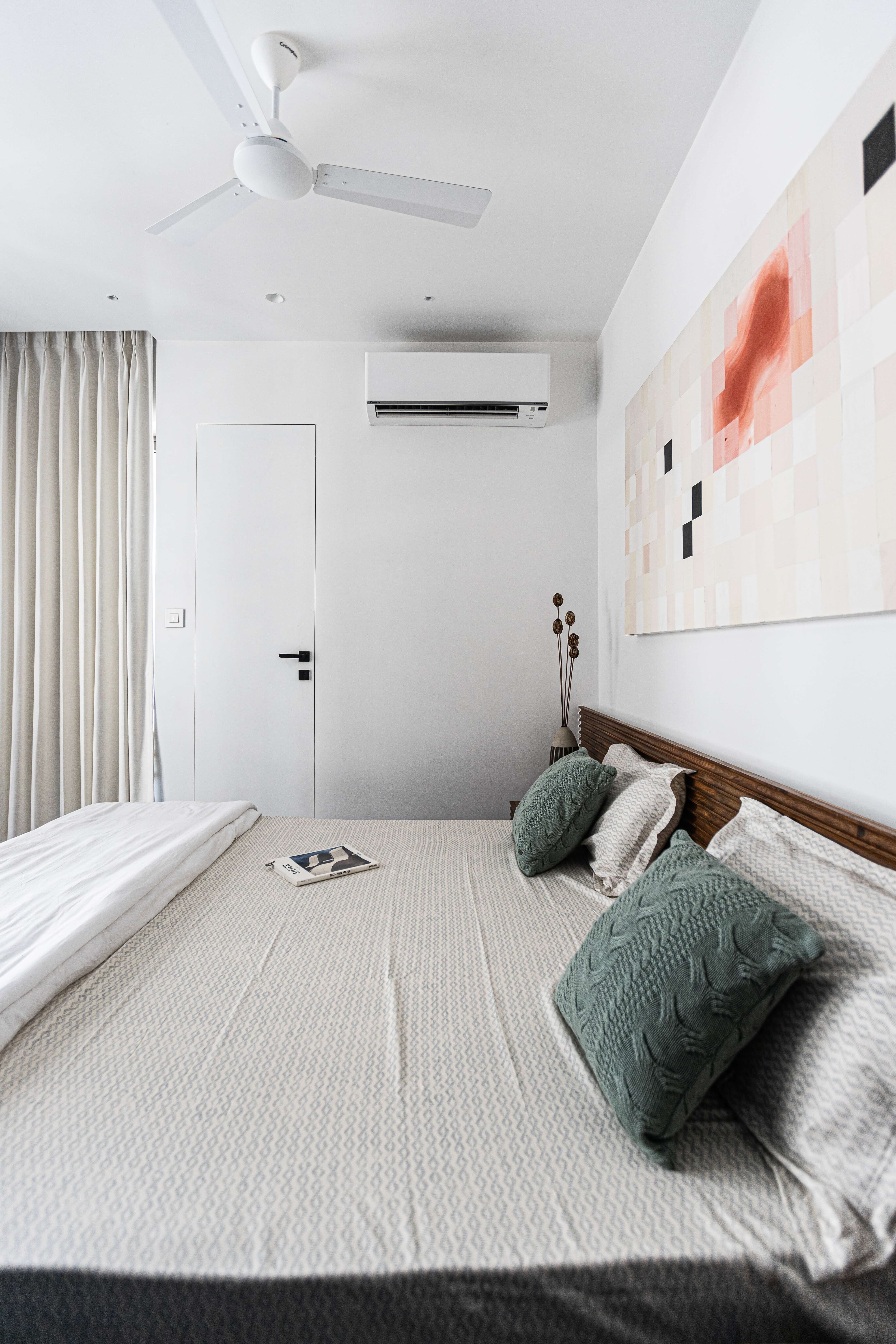 Glass partitioned office area