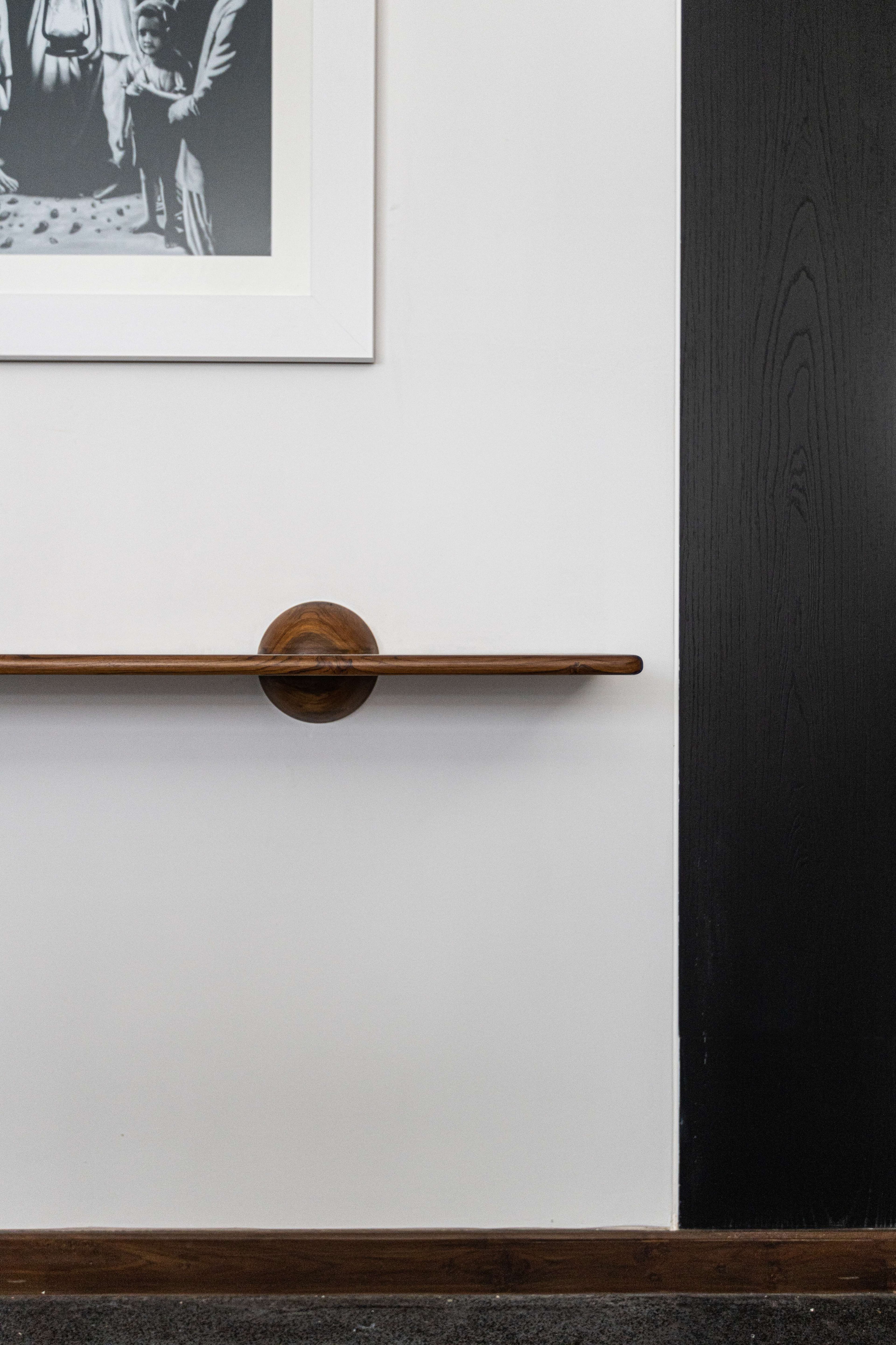 Modern office workspace with wooden finishes