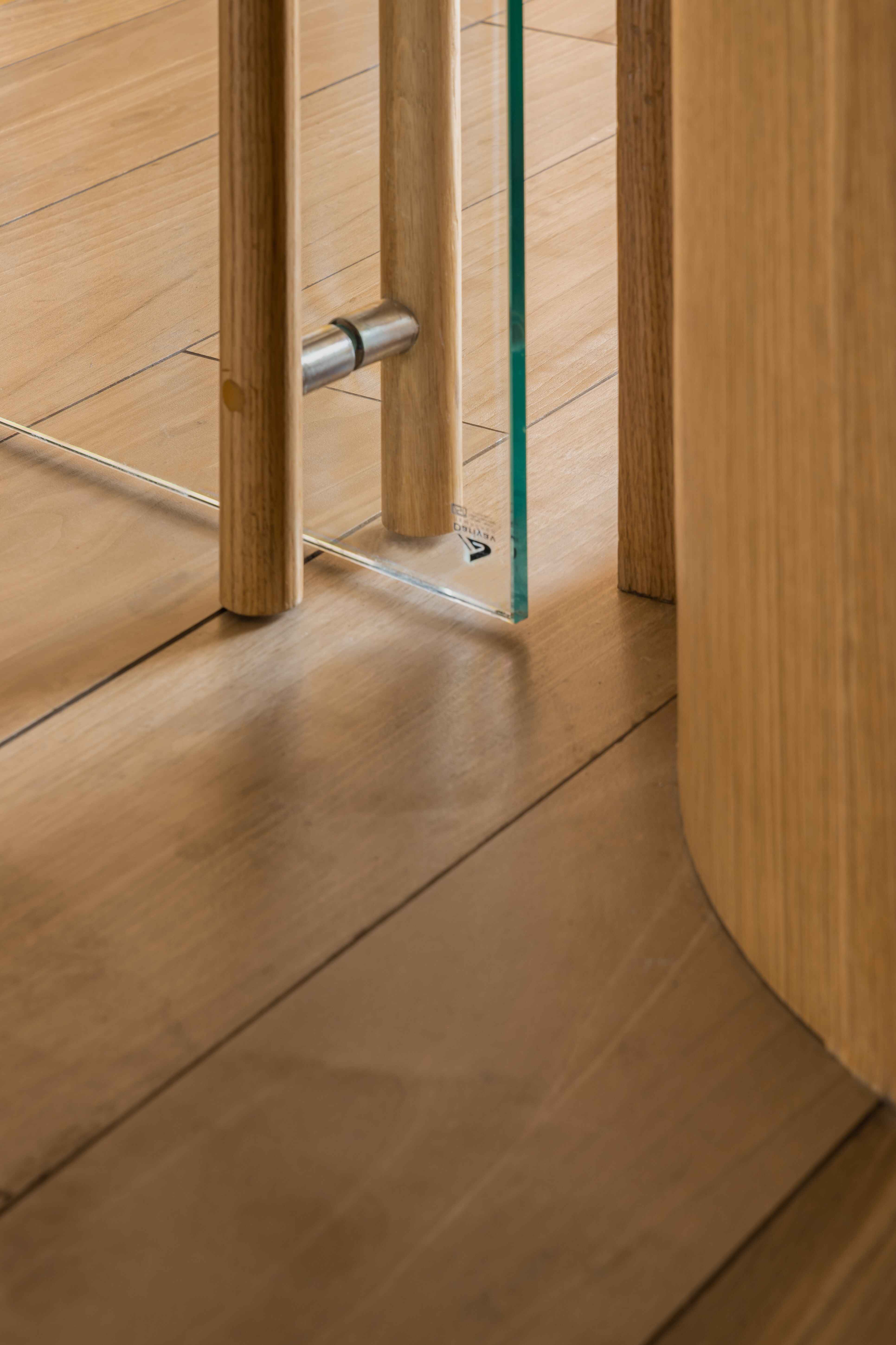 Interior design featuring glass walls