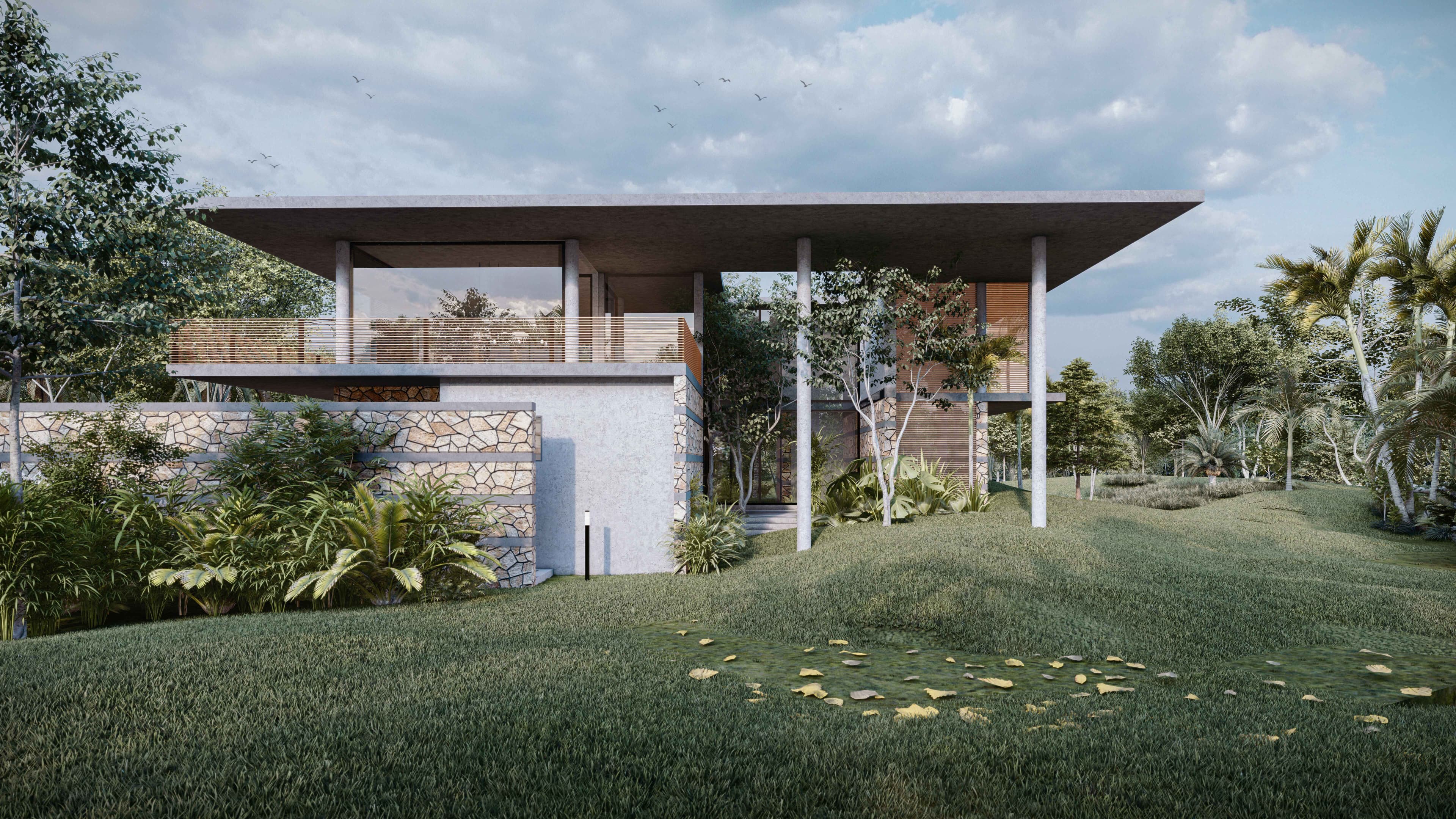 Close-up view of glass partitions