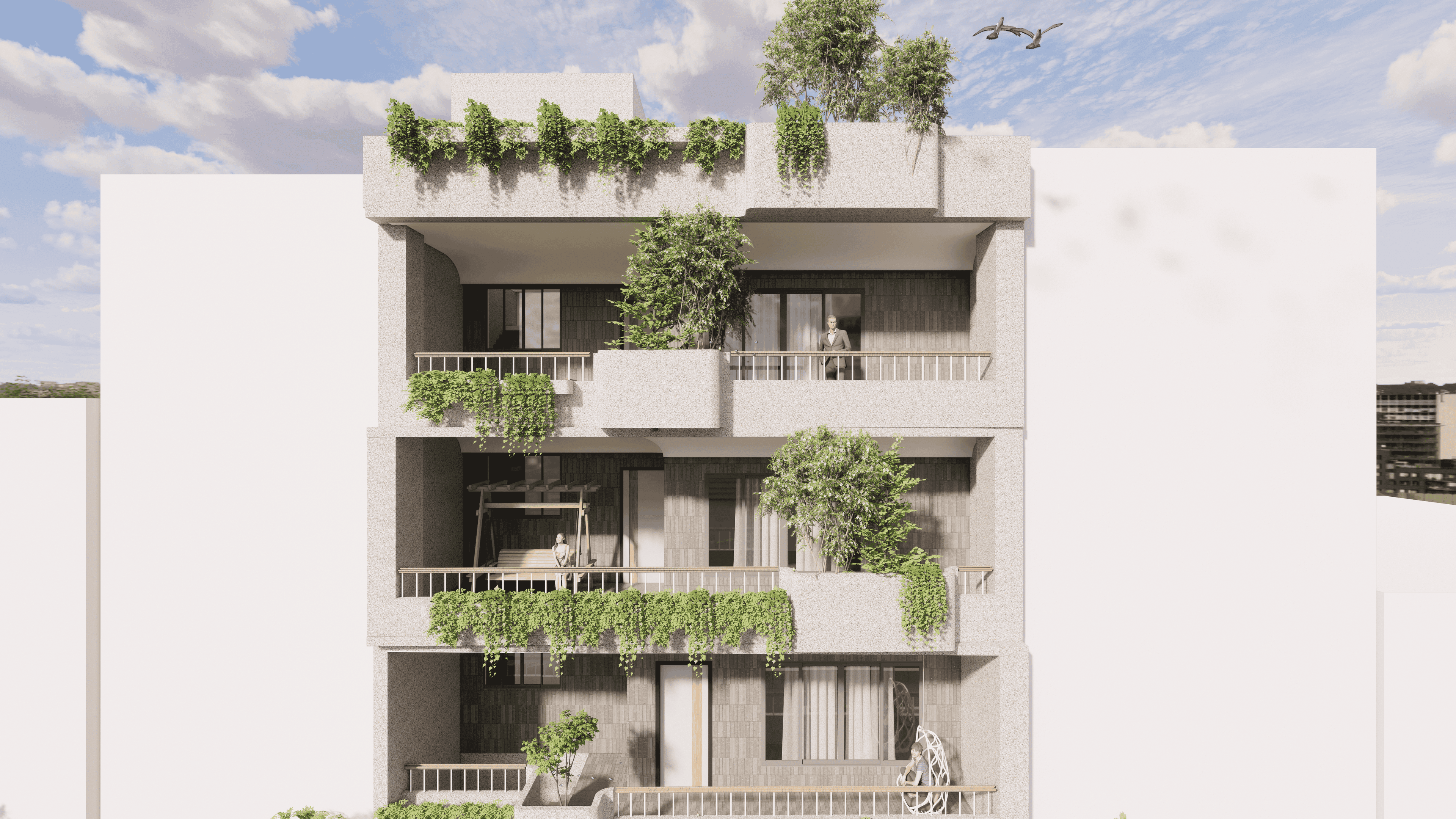 Wooden paneled wall with signage